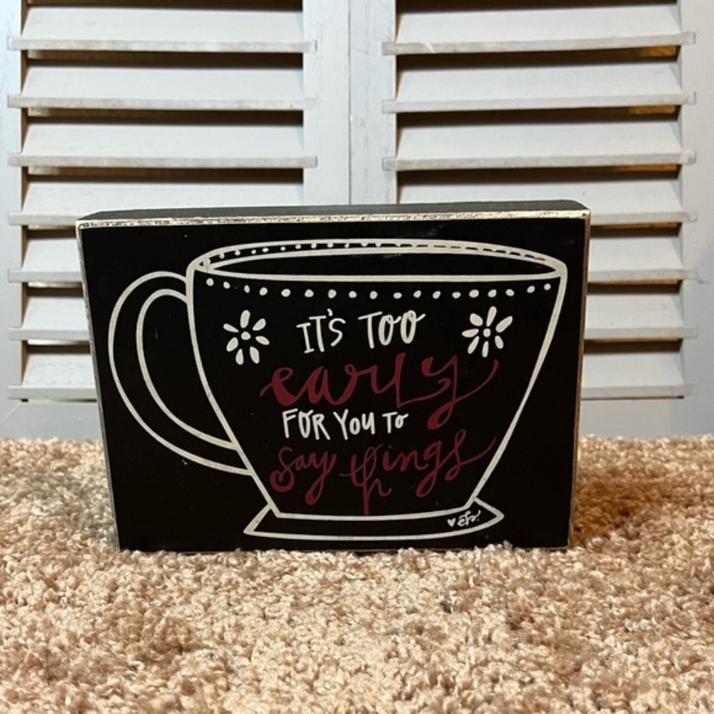 Wall Decor: Kitchen Coffee Decor Sign